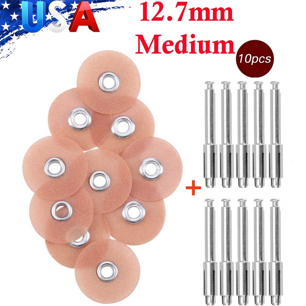 Dental Medium Composite finishing polishing discs 12.7mm/Mandrel