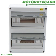 ALL-CARB 24 Way Circuit Breaker MCB Distribution Protection Box W/ DIN Rail IP65