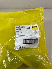 Viega 26066 1-1/4″ MegaPressG 90° Street Elbow Carbon Steel P x FTG (4 Pack)