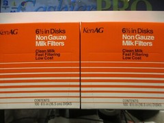 Milk Filter Strainer – 6 1/2 inch Strainer Disc ( 2 ) Boxes of 100 New KenAg