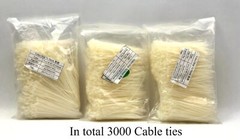 Zip Ties Plastic Cable 1.8 x 100 mm Ties 3000 Cables Ties in Total