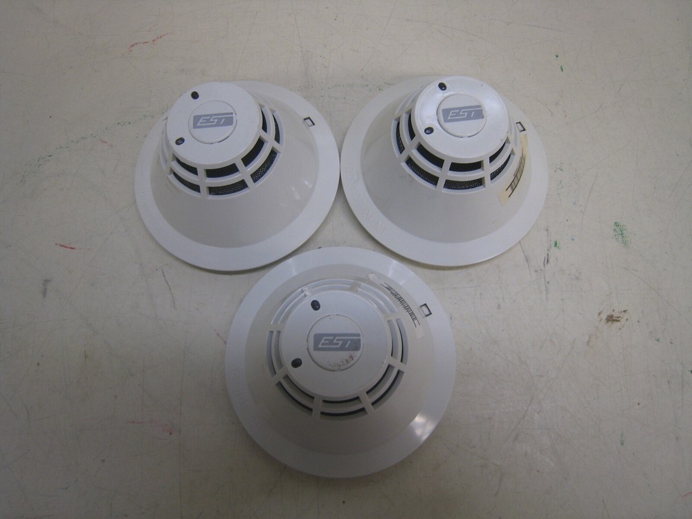 Lot Of 3 EST SIGA-PS Edwards Intelligent Photoelectric Smoke Detector