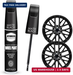 Matte Black Rim Touch Up Paint – Wheel Repair Kit Curb Rash, Quick And Easy Whee