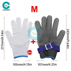 Stainless Steel Mesh Protective Glove Knife Cut Resistant Chain Mail Work Safety