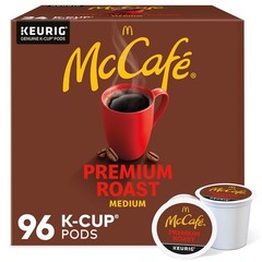 McCafe Premium Roast Coffee, Keurig Single Serve K-Cup Pods, Medium Roast, 96 Co