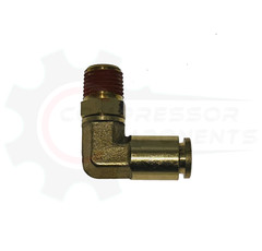 Ingersoll Rand 39155650 Brass 90 Degree Elbow 1/4″ MNPT x 3/8″ Push to Connect
