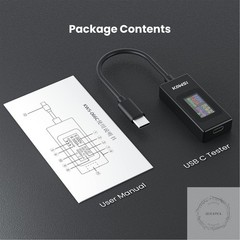 USB C Tester Power Meter 4-30V 0-6.5A Digital Multimeter, Type C Voltage Current
