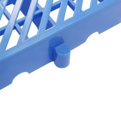 6 Pcs Plastic Moisture Resistant Pad Grid Trays For Goods/Plants 40*40*5cm Blue