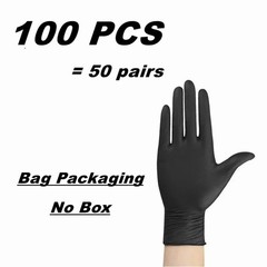 Black Nitrile Disposable Gloves Powder Latex Free | 3, 5, & 6 Mil & Size S – XXL
