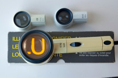 RayLite Illuminated Magnifier w/3 Heads 10.1x 8.7x 5.4x & Transformer – England