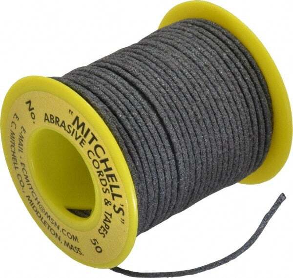 Made in USA 0.07″ Wide, 180 Grit Aluminum Oxide Abrasive Cord 50′ Long, Very …