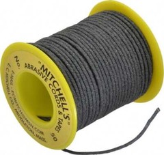 Made in USA 0.07″ Wide, 180 Grit Aluminum Oxide Abrasive Cord 50′ Long, Very …