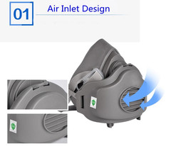 Premium Dust Respirator Mask with 10 Replaceable Filters for Industrial Protect
