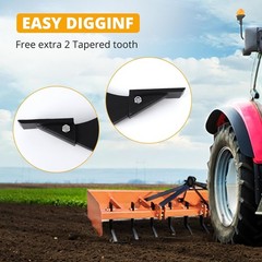 6 Pack 16” Box Blade Ripper Shank 3 Holes Box Scraper Shank Scarifier Shank