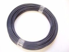 BLACK Vinyl Coated STAINLESS STEEL Cable, 1/8 – 3/16, 7×19: 10 to 100 ft Coil