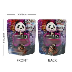4 Styles Mixed Foil Bags 3.5g Zip Seal Packaging Pouches for Herb & Food Storage