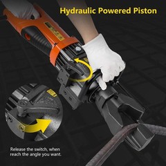 900W Electric Hydraulic Rebar Bender, 5/8 in #5 16 mm Rebar Bender Tool Hand
