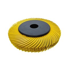 Radial Bristle Brush, 6 in x 1/2 in x 1 in, 80# 1SET Ten Single Piece w/ Adapter