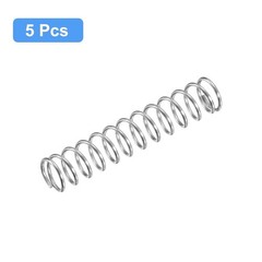 5Pcs Compression Coil Springs, 10mm OD, 1mm Wire, 304 Stainless Steel
