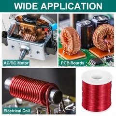 26 AWG Magnet Wire, 1 lb Magnetic Coil Wire, 155C(311F)