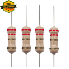 100 Pcs 2.2 Ohm Resistor 1/4W 0.25W 5% Tolerance Airbag Bypass STEM Project