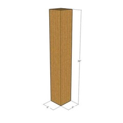 25 Boxes 6x6x38″ Tall Corrugated Shipping Boxes ECT-32 Brown Packing Cartons