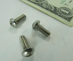 Lot 100 Stainless Round Head Machine Screw #10-32 x 1/2″ Phillips Drive Military