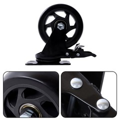 4Pcs 4″ Industrial Heavy Duty Casters 360 Degree Swivel Wheels with Brake