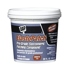 1 qt Dap 12278 ElastoPatch White Pro-Grade Elastomeric Patching Compound, Pack