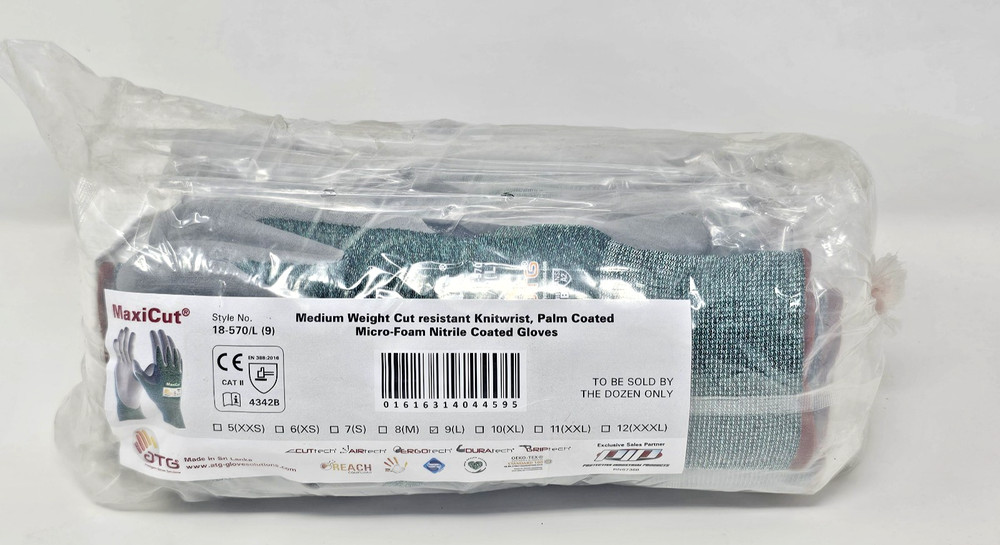 Maxi Cut PIP Cut-Resistant Glove L (9) ANSI Cut Level A2 Palm Double Dipped
