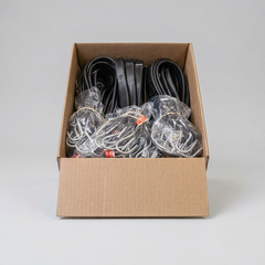 50 Box Of 21″ Natural Rubber Tarp Tie Down Straps Trailer Bungee S Crimped Hook