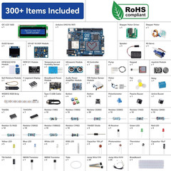 Elite Explorer Kit with Original Arduino Uno R4 Wifi, Rohs Compliant, Bluetooth