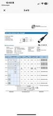 M12 MALE to FEMALE MOLDED CABLE, STRAIGHT 8 PINS BLK PVC 40ft