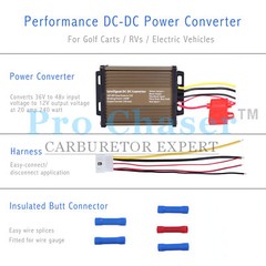 Pro Chaser DC-DC 36V 48V Voltage Converter Regulator Reducer to 12V 240W 20A