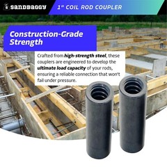 Sandbaggy 1″ Coil Rod Coupler – Round Threaded Coupling Nuts
