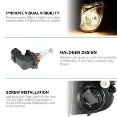 Hecasa Fog Light Compatible 2006-2010 Lexus Is250/ Is350 Replacement For
