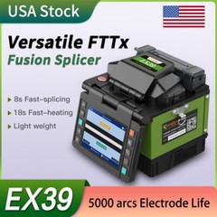 FTTX Fiber Optical Handheld Fusion Splicer Komshine EX39 W/ Electrode Life: 5000