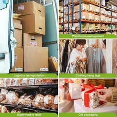 2″ x 1″ Direct Thermal Labels, 12 Rolls, 1300 Labels/Roll