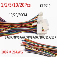 KF2510 Single-head Terminal Wire 2.54mm 2Pin to 12Pin Connecting Wire 10/20/30CM