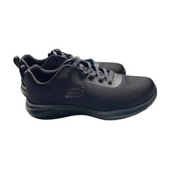 Skechers Work Mens Black Slip Resistant Wide Fit Memory Foam Shoes 9 Wide NWOB
