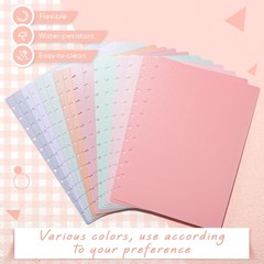 Fuutreo 8 Set Discbound Notebook Cover and Disc Set 8.5 X11.75 Inch Polyethyl…