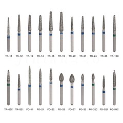 50 pcs Dental Diamond Ball Round burs Medium FG 1.6mm for High Speed Handpiece