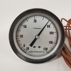 -20-120 Degrees Fahrenheit Thermometer w/Capillary Tube Electro Impulse B21561