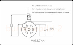 Linear Sliding Table Module T-shaped Screw Self-locking Digital Display XY Axis
