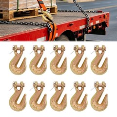 10 Pack Clevis Grab Hook G70 3/8” Chain Hook 26000LBS For Truck Trailer Rigging