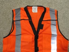 ORR HIGH VISIBILITY OANGE REFLECTIVE STRIPES SAFETY 1 VEST TYPE R CL 2 NOT FR R