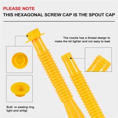 2 SETS Replacement Gas Can Spout FIT Blitz Midwest Scepter Briggs & Stratton US