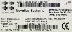 39740 NOVELLUS SYSTEMS ASSY, CONTROLLER, MC4, ETHERNET (PARTS) 02-423402-00