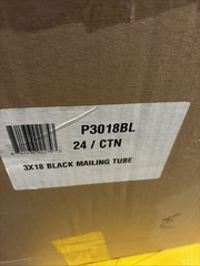 3 x 18″ Black Mailing Tubes 24 PCS