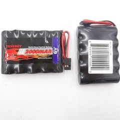 2 Pack Tenergy 19049 Battery Pack W/ Hitec Connector 6V 2000mAH